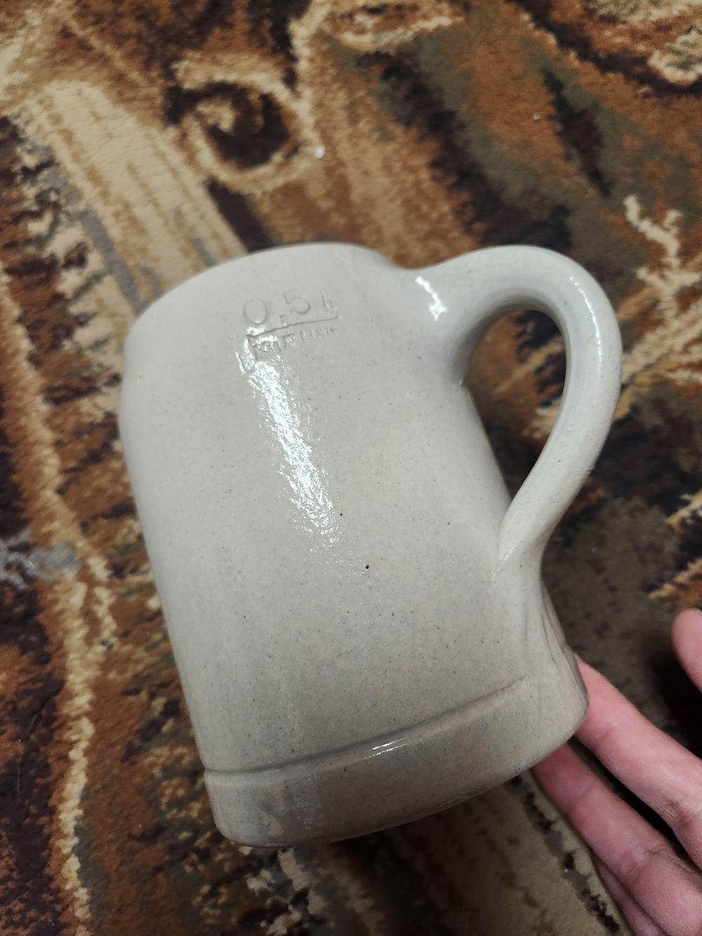 Chiemsee Ski School Ceramic Stein with Blue Mountain Graphic - Picture 3 of 9